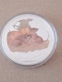 Сребро 1 oz унция Цветен лунар,сребро 9999 ,Австралия година на мишката 2008 г., снимка 2