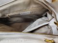 Дамска чанта от естествена телешка кожа в бял цвят /Е76, снимка 2