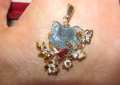 Аквамарин и родолит, снимка 3