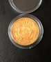 Позлатена испанска монета в капсула, снимка 2