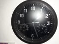 Безшумен часовник с термометър и хидрометър 25см - Тих стенен часовник, снимка 2