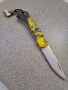 Сгъваем нож ръчно изработен от D2 стомана, снимка 1 - Ножове - 44880155
