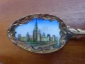 Сувенирни лъжички 2 бр с емайл Москва 1970 г , снимка 4
