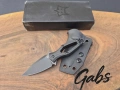 Компактен тактически нож FOX Aka Elmax,фултанг с кания Kydex, снимка 2