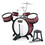 Комплект с барабани, чинели и табуретка, снимка 1 - Музикални играчки - 40654505