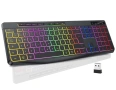 TECURS WK007 Wireless Keyboard – Безжична клавиатура с подсветка, водоустойчива, снимка 6