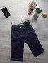 НОВИ къси дамски панталонки от сатен в тъмно-син цвят на намаление