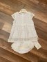 Бяла рокля за бебка от 1 до 3 месеца, снимка 3