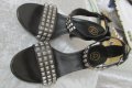 НОВИ елегантни дамски сандали , летни обувки N - 39 - 40 ASH® original, 3x 100% естествена кожа, снимка 6