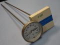 биметален термометър Wika thermometer ф100mm, 0/+200°C, L-650mm, снимка 1 - Резервни части за машини - 37084357