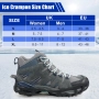 Ледени котки за обувки и ботуши за жени и мъже, за ходене по сняг, лед, противоплъзгащи се, снимка 2