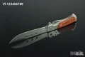 НОЖ, сгъваем с дървени(рогови) чирени, 140х270 мм, снимка 5