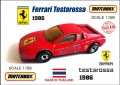 Ferrari Testarossa Matchbox 1986 Made in Thailand, снимка 1