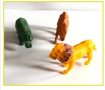 12 бр малки зоо диви джунгла сафари животни пластмасови фигурки играчки за игра и украса торта, снимка 4