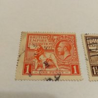 Пощенска марка 2бр Великобритания - 1925, снимка 2 - Филателия - 43336094