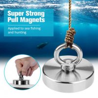 Магнити за магнитен риболов, с кука (халка) Magnet fishing от 15 до 650кг., снимка 17 - Такъми - 32385237