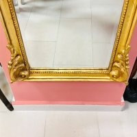 Високо златно огледало - Рококо, снимка 4 - Огледала - 43941152