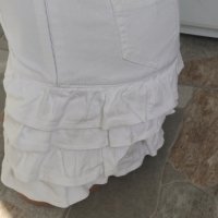 Дънкова бяла пола, снимка 3 - Поли - 33509503