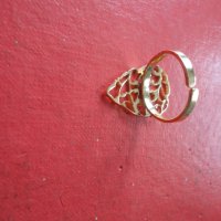 Страхотен позлатен пръстен Lina с камъни, снимка 3 - Пръстени - 43926290
