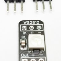 WS2812B LED модул с 1 светодиод, 5050, RGB, WS2812, Ардуино / Arduino, снимка 2 - Друга електроника - 35336301