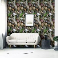 3D красиви камъни самозалепващ стикер фолио лепенка за стена и мебел, снимка 3 - Други - 35419109