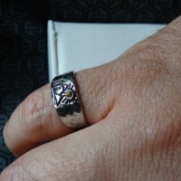 Лот нови мъжки пръстени, бижутерска стомана, снимка 16 - Пръстени - 42961809