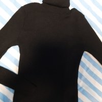 Черна поло блуза Trendyol , снимка 2 - Блузи с дълъг ръкав и пуловери - 43050207
