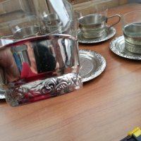 Руски чаши за чай стакани подстакани , снимка 3 - Антикварни и старинни предмети - 39915716
