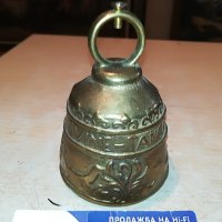 камбана-10х7см мед/месинг внос германия 2107211223, снимка 1 - Антикварни и старинни предмети - 33584324
