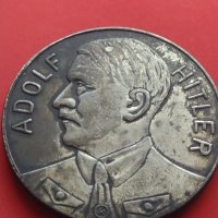 Рядък медал Адолф Хитлер 1933г. Германия с СХВАСТИКА за КОЛЕКЦИЯ 41693, снимка 5 - Нумизматика и бонистика - 43016077