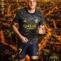 Екип + шапка+ калци Neymar 10 Psg Black and Gold 2023 Детски Екип Псж, снимка 7 - Футбол - 40015621