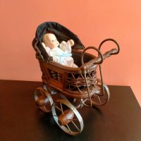 Антикварна колекционерска количка за кукли, снимка 11 - Колекции - 39908028