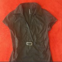 Черна дамска риза, снимка 2 - Ризи - 26290175
