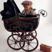 Ретро количка за кукли детска количка за кукли Антична количка за кукли Антична количка за кукли , снимка 12 - Антикварни и старинни предмети - 43069762