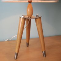 Комплект настолна лампа и лампион триподи, снимка 3 - Лампиони - 26951121