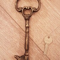  Големи Чугунени декоративни ключове–20см, снимка 4 - Антикварни и старинни предмети - 27265811
