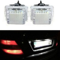 LED Диодни Плафон за Заден Номер Светлини Mercedes C S W203 W204 W220, снимка 3 - Аксесоари и консумативи - 32270736