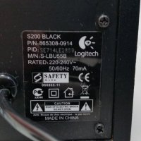 Аудио система за компютър Logitech S200 Black, снимка 4 - Аудиосистеми - 27691229