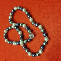 Перлена огърлица с естествени перли от Южнокитайско море, снимка 3 - Колиета, медальони, синджири - 27635851