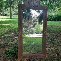 Ръчно изработени огледала от орех и липа , снимка 9 - Огледала - 37000723