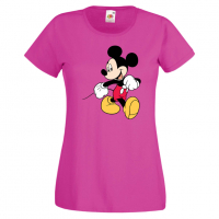 Дамска тениска Mickey Mouse 6 .Подарък,Изненада,, снимка 7 - Тениски - 36526483