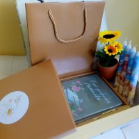Комплект готов подарък кутия книга за учителка, снимка 1 - Декорация за дома - 36960529