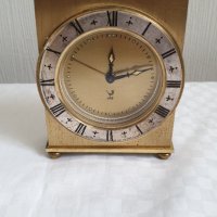 Настолен бронзов механичен часовник JAZ 1976 - 1978 година., снимка 2 - Антикварни и старинни предмети - 43527217