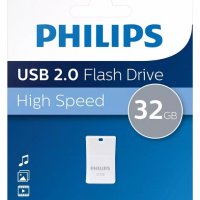 Нова малка USB 32GB Flash памет PHILIPS Pico - запечатана, снимка 1 - USB Flash памети - 32322658