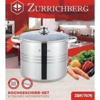 Комплект съдове за готвене 8 части Zurrichberg ZBP-7076, снимка 3 - Съдове за готвене - 38511990