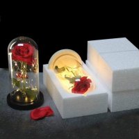 Вечна роза в стъкленица, снимка 3 - Романтични подаръци - 43958697