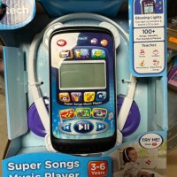 VTech Super Songs, интерактивен музикален плейър със слушалки за малки деца, снимка 6 - Музикални играчки - 43937973