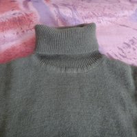 Тъмно зелен пуловер поло без ръкави, снимка 4 - Блузи с дълъг ръкав и пуловери - 27592740