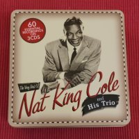 Nat King Cole, сет от три CD в ламаринена кутия. , снимка 1 - CD дискове - 43625048