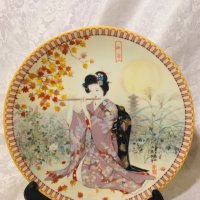 серия японски порцеланови чинии за стена  , снимка 11 - Декорация за дома - 43887626